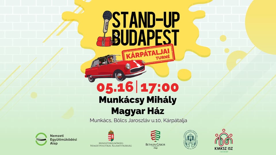 Stand-UP Budapest: Kárpátaljai turné plakátja