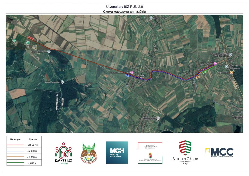 ISZ RUN 2.0 térképe